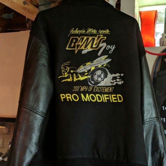 Leather Wool Soul Train Jacket sz 3XL - Picture 3 of 8